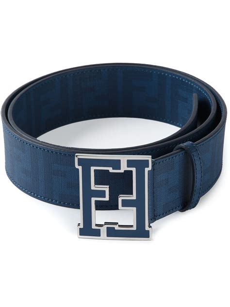 blue Fendi belt